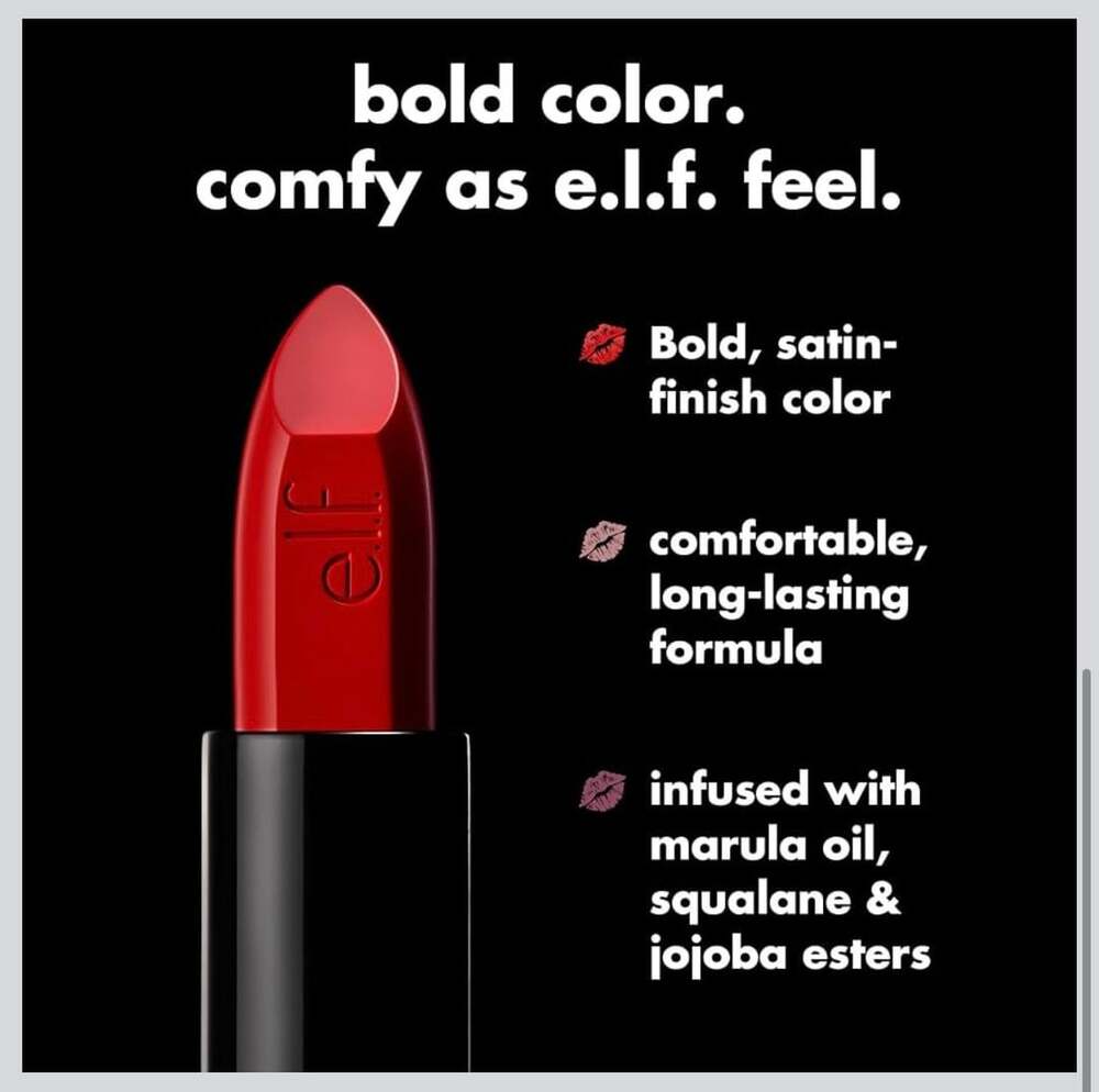 e.l.f. O Face Satin Lipstick No Doubt 0.13 oz Pink Brown - Picture 4 of 6